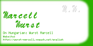 marcell wurst business card